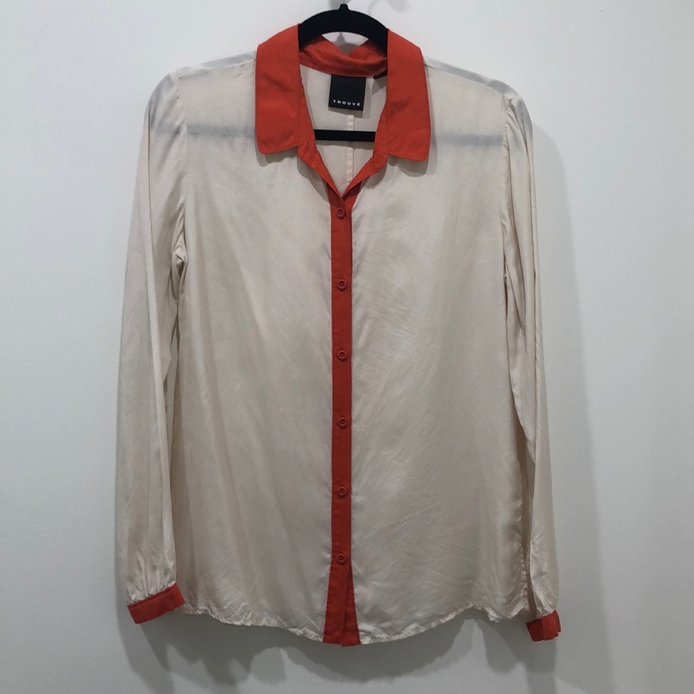 Trouve button down blouse